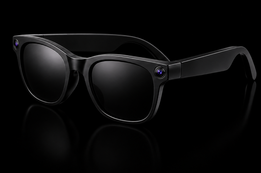 4K Smart Glasses with HD Camera, Bluetooth Calling, AI Voice Control, WiFi & Interchangeable Lenses